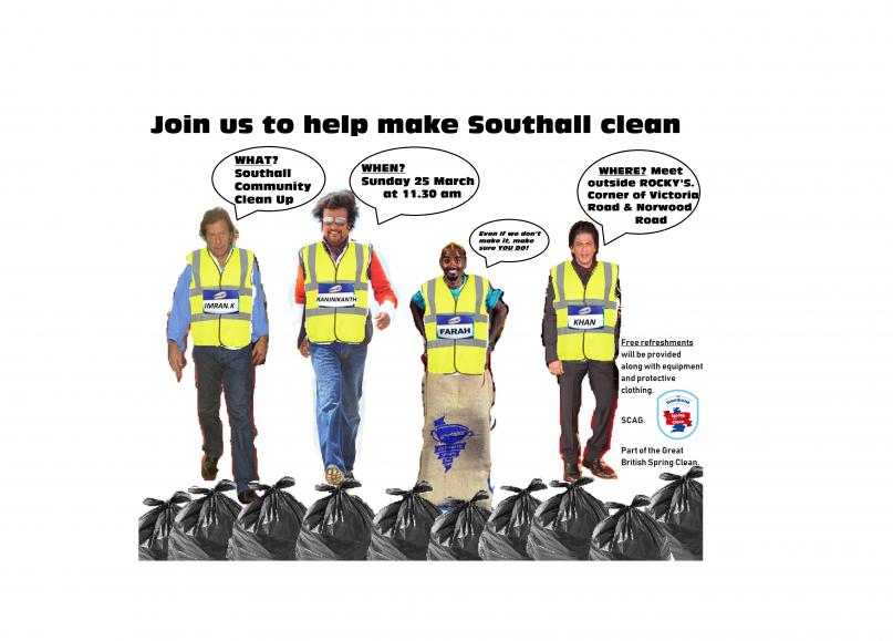 Southall Community Clean Up – Victoria and Hammond Roads